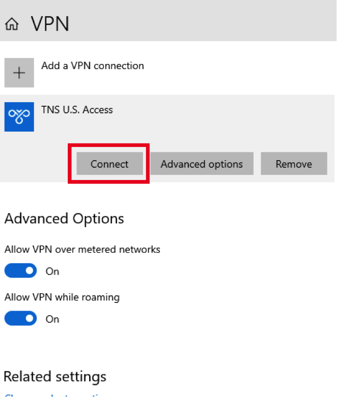 VPN connect